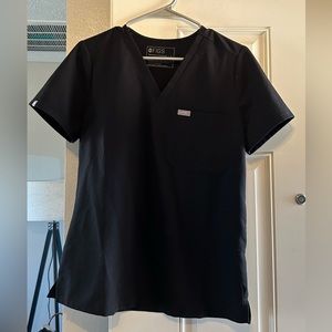 Figs Catarina scrub top - black